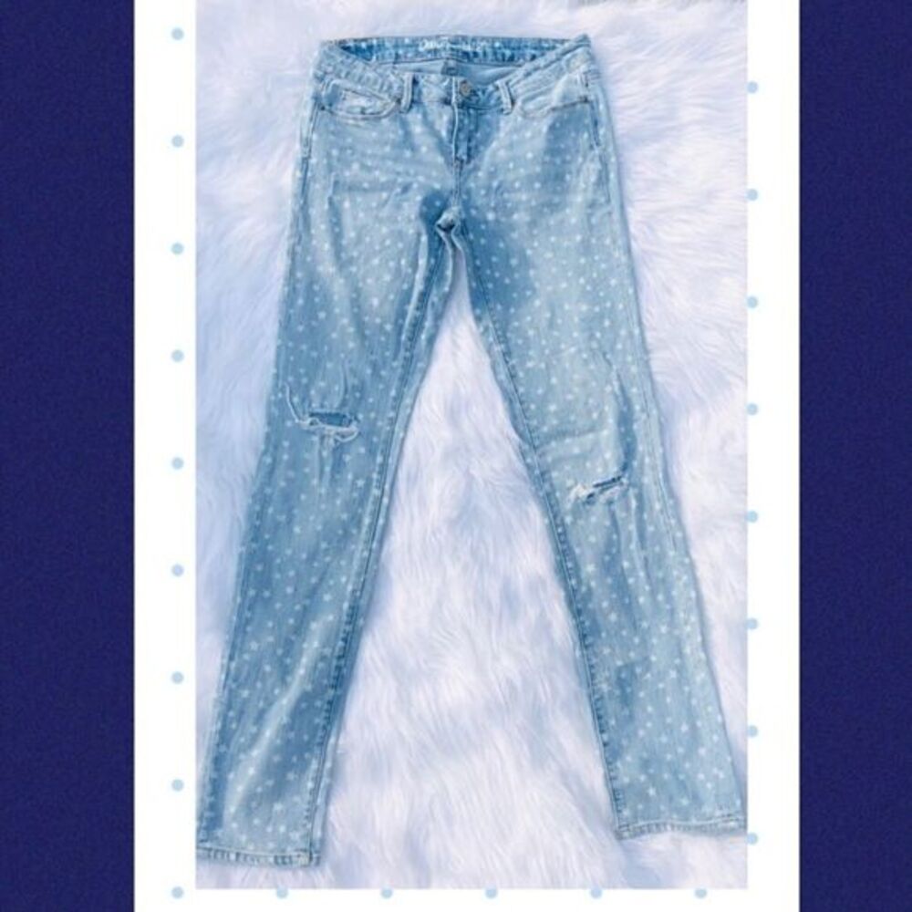 Aeropostale Jeans
White Star Pattern
Ultra Skinny Jeans. 
Sz. 2
